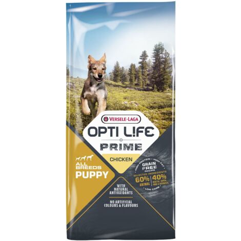 Croquettes Opti Life Prime chiot Poulet : 12.5 KG