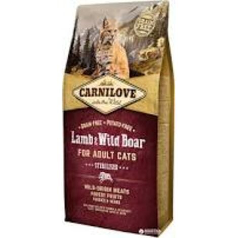 WALSER Carnilove Alimentation Sec Marron pour Chats Stérilisés 6kg