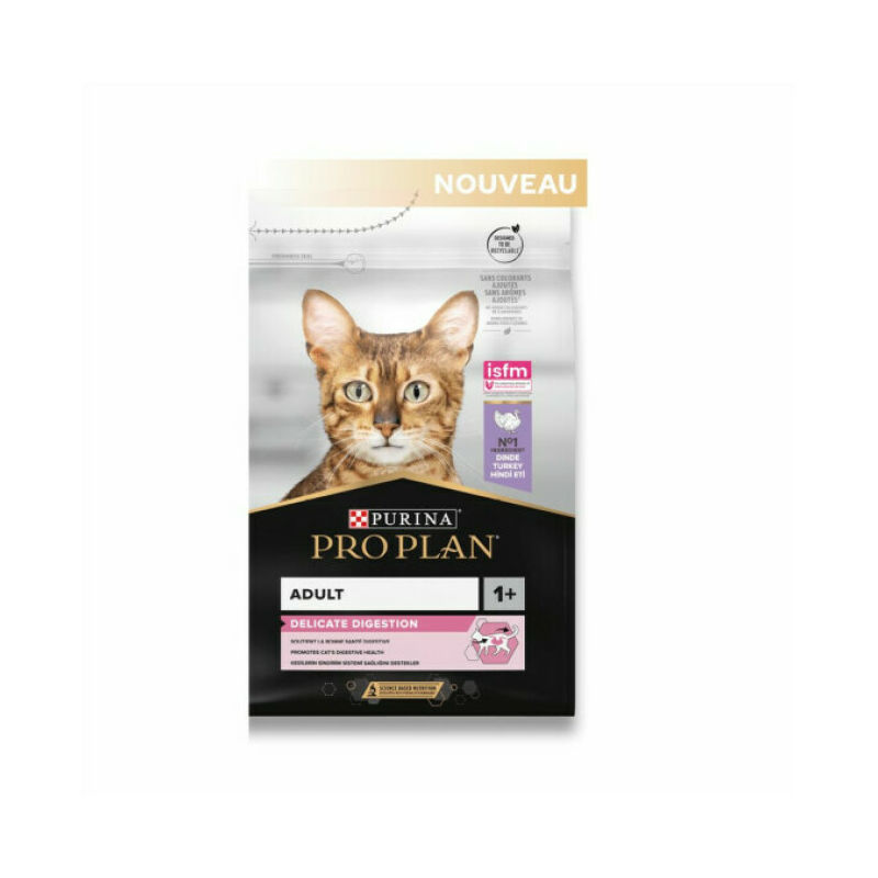 Proplan - Croquettes pour chats Pro Plan Adulte Delicate Dinde et Riz Sac 1,5 kg