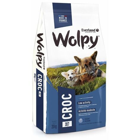 Croquettes pour chien adulte 20kg – Alimentation complète pour chiens actifs – Saveur appréciée – Format économique