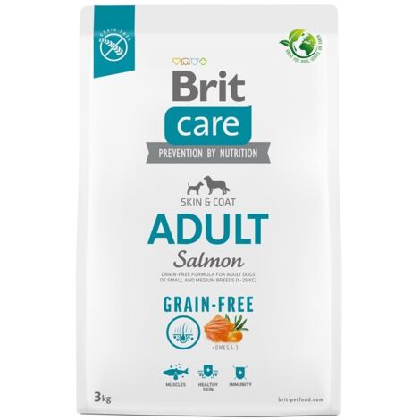 Croquettes pour chien adulte - BRIT Care Grain-free Adult Saumon - 3 kg