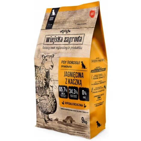 Croquettes pour chien adulte de petite taille COUNTRY FARM à l'agneau et au canard - 9 kg