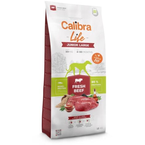 Croquettes pour chien CALIBRA DOG Life Junior Large au bœuf frais 12 kg