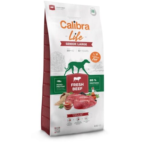 Croquettes pour chien CALIBRA DOG life senior large au bœuf frais 12 kg