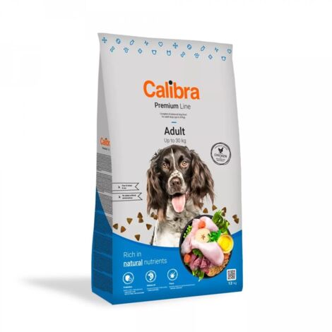 Croquettes pour chien CALIBRA DOG PREMIUM Adulte 12 kg