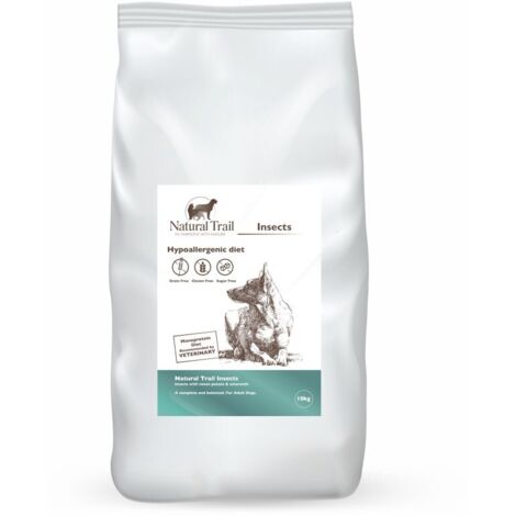 Croquettes pour chien Natural Trial Premium Insectes - 10 kg