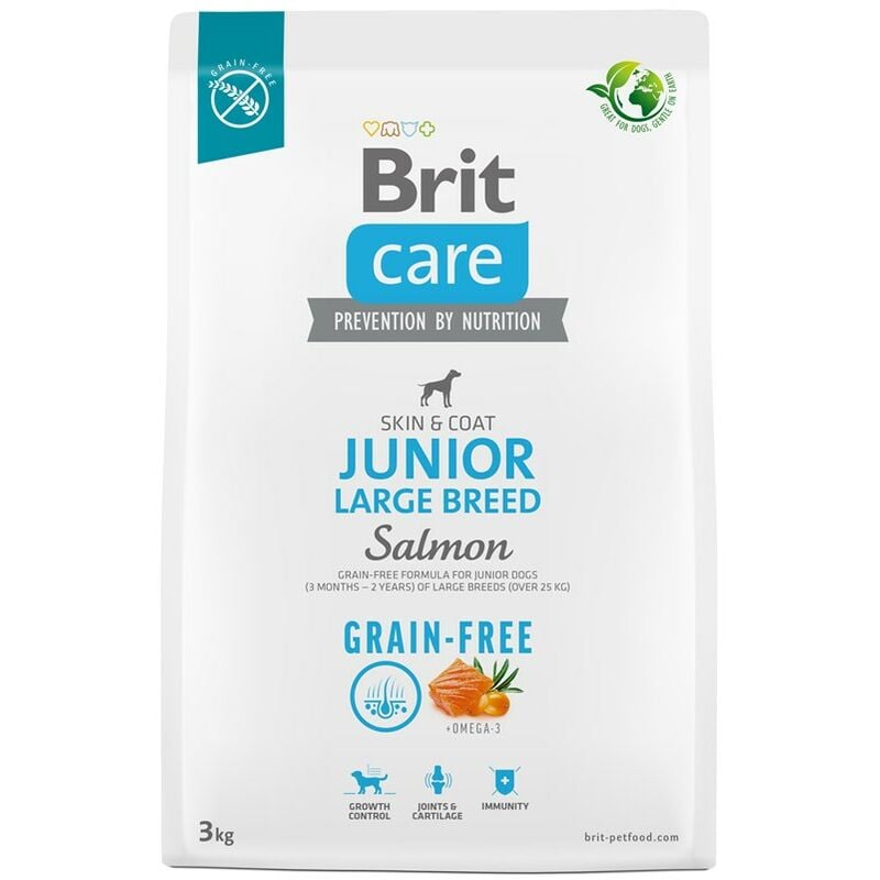 Brit - Croquettes pour jeune chien (3 mois - 2 ans), grandes races de plus de 25 kg Care Dog Grain-Free Jun