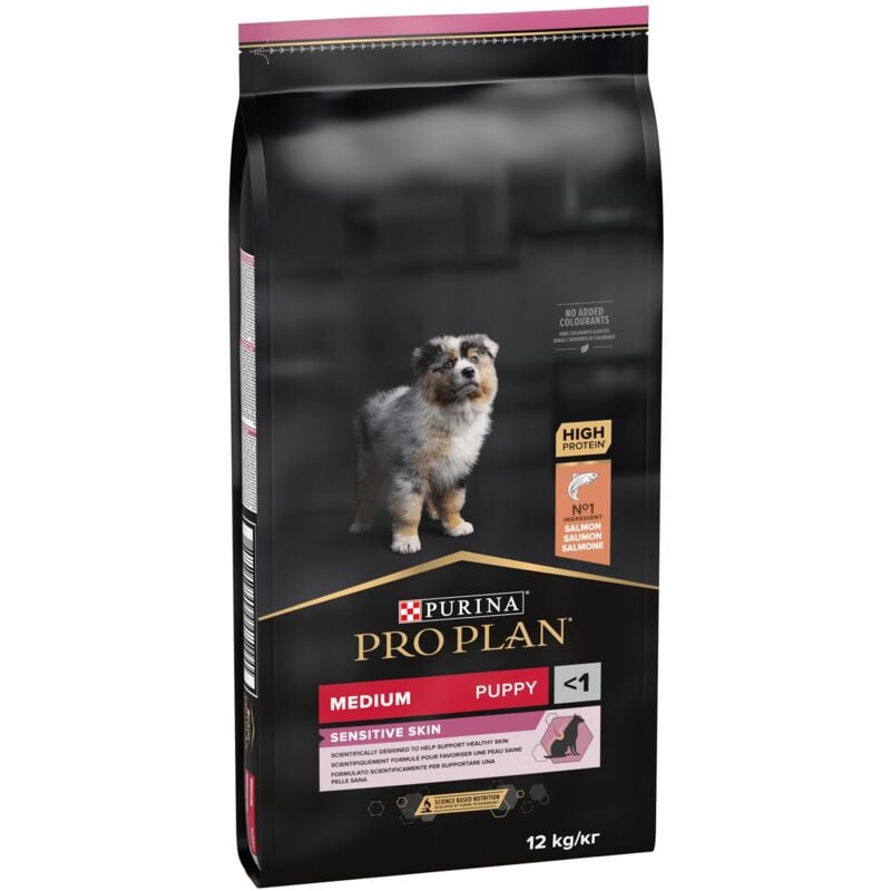 Purina - Croquettes Pro Plan Puppy Medium Sensitive Skin : 12 kg