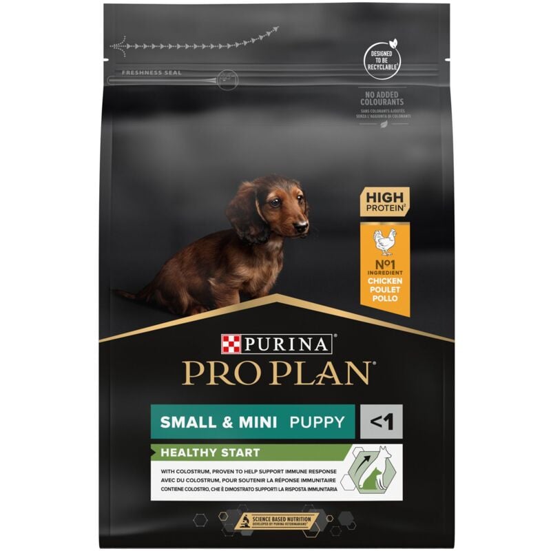 Purina - Croquettes Pro Plan Puppy Small et Mini Healthy Start : 3 kg