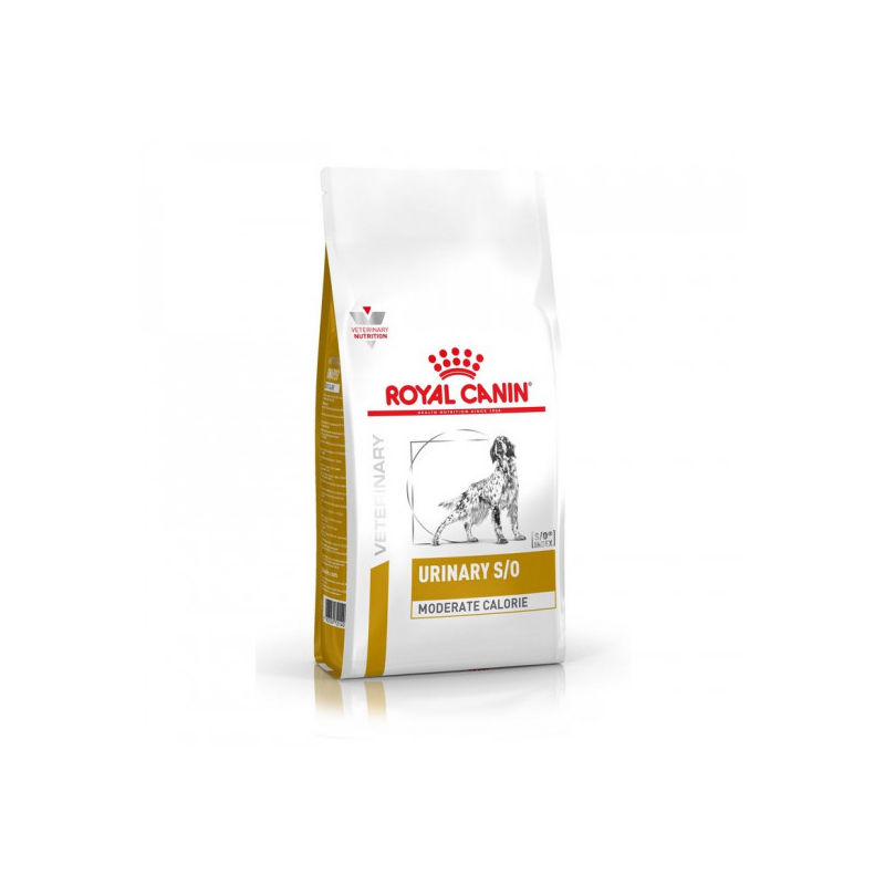 Royal Canin - Croquettes Veterinary Diet Urinary S/O Moderate calorie pour chiens Sac 12 kg