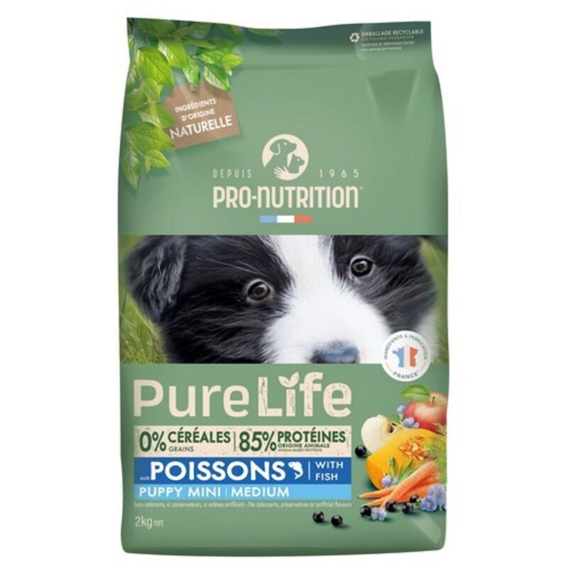 Puppy - Aliment pour chiot Désignation : Puppy | Conditionnement : 2 kg PL1000 - Purelife