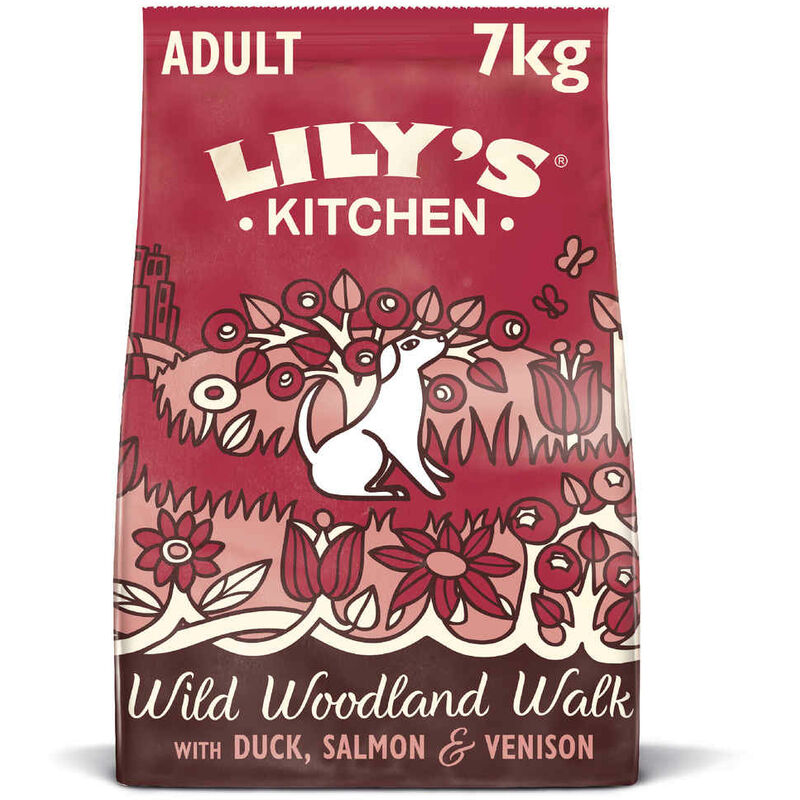 Lily's Kitchen - Croquettes Canard Saumon et Chevreuil Sans Céréales pour Chien - 7Kg
