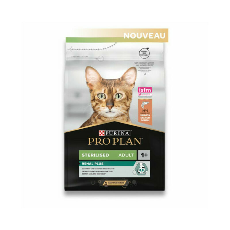 Croquettes Pour Chats Pro Plan Adulte Sterilised Saumon Sac 3 Kg