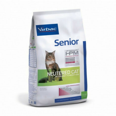 Croquettes Virbac HPM Senior Neutered pour chat Sac 3 kg