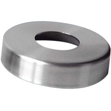 CROSO 500300 Rosetta di Copertura Ø 105 mm, Foro 42,8 mm, Altezza 16 mm, Acciaio Inox V2A, Argento