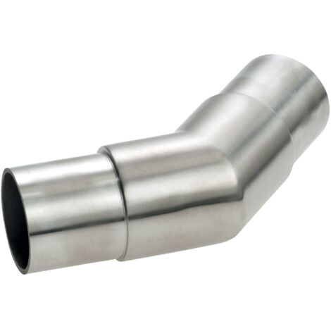 CROSO Eckbogen rund 45° für Rohr ø 42,4 x 2,0 mm, Edelstahl geschliffen V2A