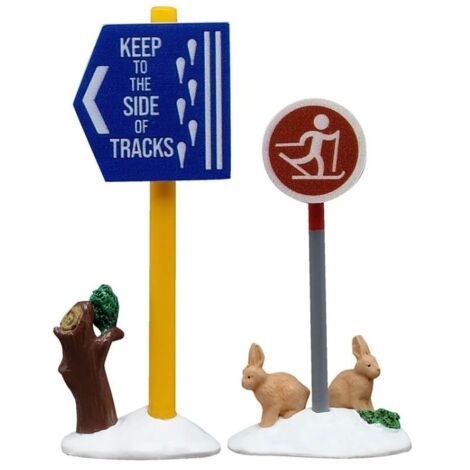 CROSS COUNTRY SKI SIGN – LEMAX COD. 54468