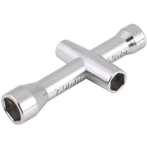 Cross Wrench, Model Multifunctional Wrench Tools for M2 / M2.5 / M3 / M4 Screws and Nuts