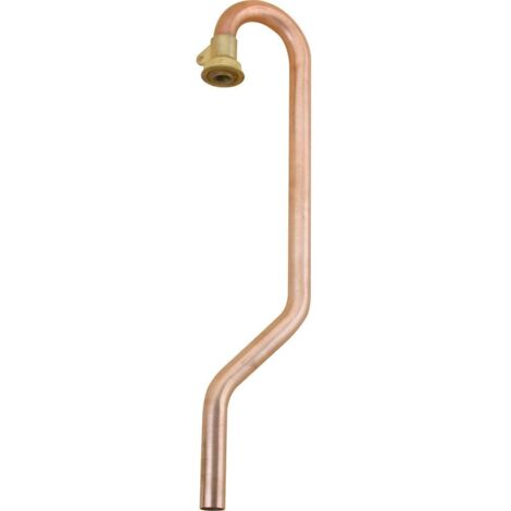 Crosse coudée 180° cuivre joint plat tube cuivre F - 22mm 6/20 - Chuchu Decayeux