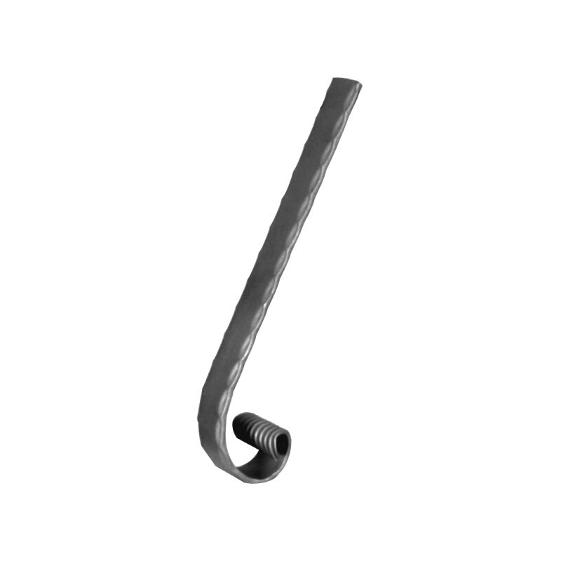 Deco Fer Forge - Crosse de main courante pleine martelée - Largeur 40mm épaisseur 8mm - Fer forgé - à souder