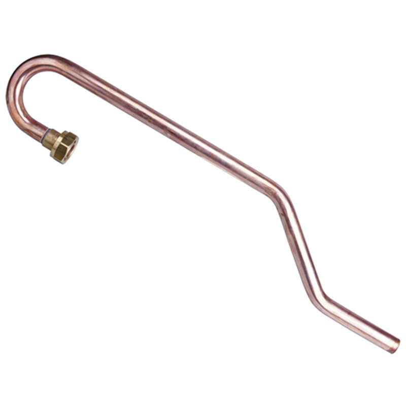 Gurtner - Crosse de sortie compteur G4 - entrée écrou 6/20 / sortie cuivre Ø28 - Gaz Naturel