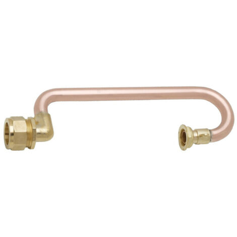 Crosse de sortie de compteur pour tube polyéthylène avec patte de fixation - Ecrou 6/20 - PE 32 avec joint