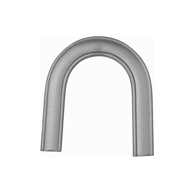 Deco Fer Forge - Angle lisse laminé pré-formé à 180° de main courante - Hauteur 250mm largeur 40mm épaisseur 8mm - à souder