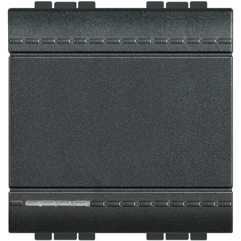 Crossing Livinglight 16A bornier à vis 2 modules Anthracite L4004M2N
