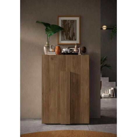 ZENZERO SHOP credenza alta moderna finitura Mercure, Made in Italy