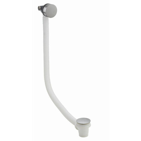 Crosswater 3ONE6 Bonde lavabo - remplissage - clic clac - rallongée - Inox