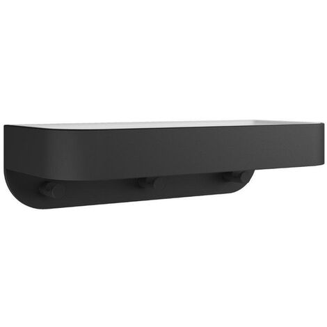 Crosswater ACCESSORY Etagère de douche - mural - insert blanc - Noir mat