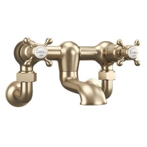 Crosswater Belgravia Raccords muraux en laiton brossé