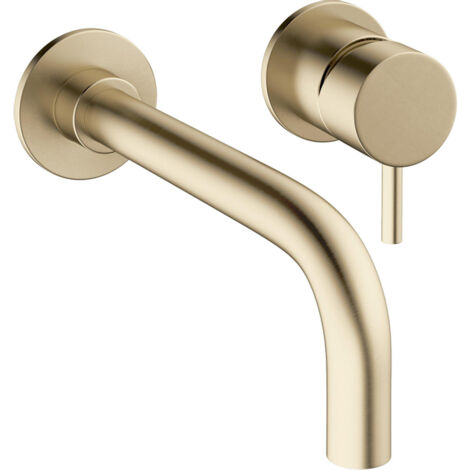 Crosswater MPRO Robinet lavabo encastrable - 2 trous - laiton brossé