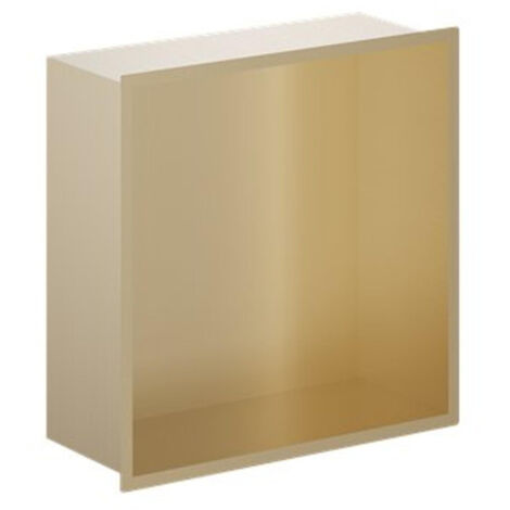 Crosswater Niche de douche - 30,5x30,5cm - Laiton brossé
