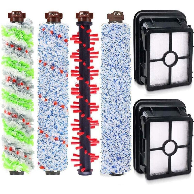 ZVD - Crosswave 4 Main Brush + 2 Filter Screen 1866 1868 1926 1785 Bissell Crosswave Vacuum Cleaner Brush Accessories (4 Main Brush + 2 Filter Screen)