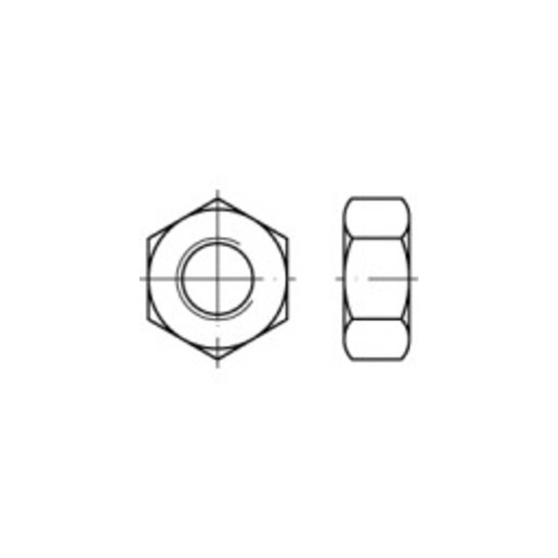 131885 écrou hexagonal M8 din 934 acier 100 pc(s) - Toolcraft