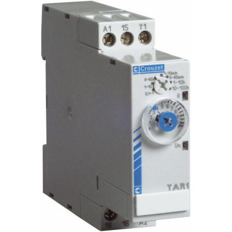 Crouzet 88865265 TK2R1 Zeitrelais Monofunktional  1 St. Zeitbereich: 0.6 - 160 s 2 Wechsler