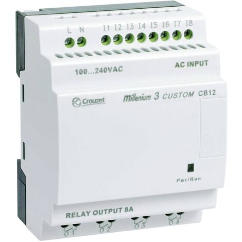 Crouzet 88970021 Millenium 3 CB12 R Modulo di controllo PLC 24 V/DC