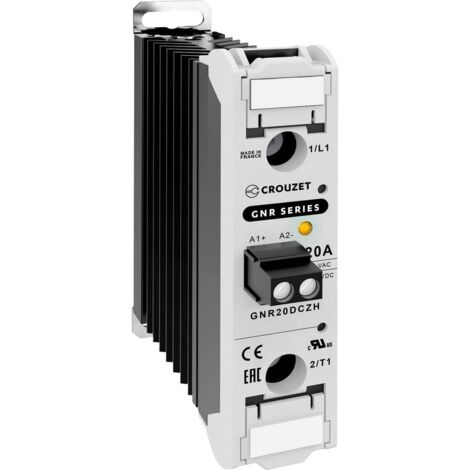 Crouzet Relais à semi-conducteurs GNR20DCZH 20 A Tension de contact (max.): 660 V/AC à commutation au zéro de tension 1 pc(s) Y717412