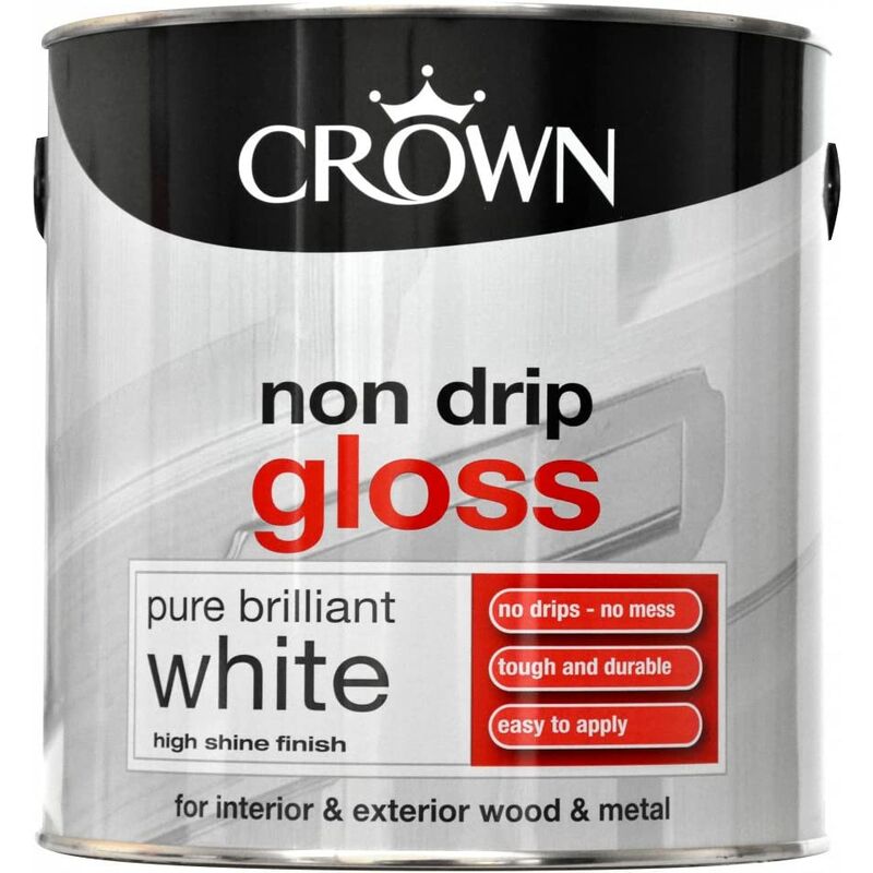 Crown - 2.5L - Non Drip Gloss Pure Brilliant White