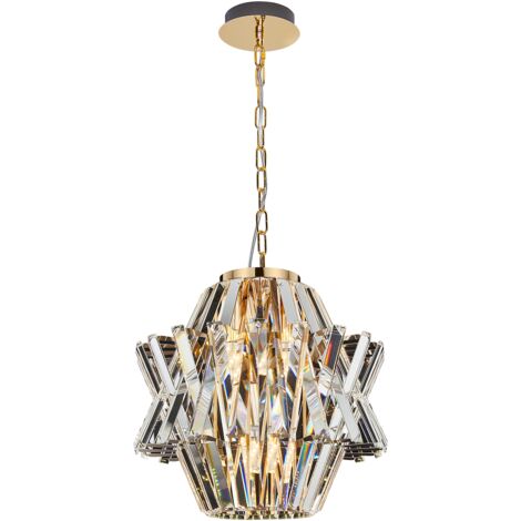 CROWN GOLD Kronleuchter 4xE14