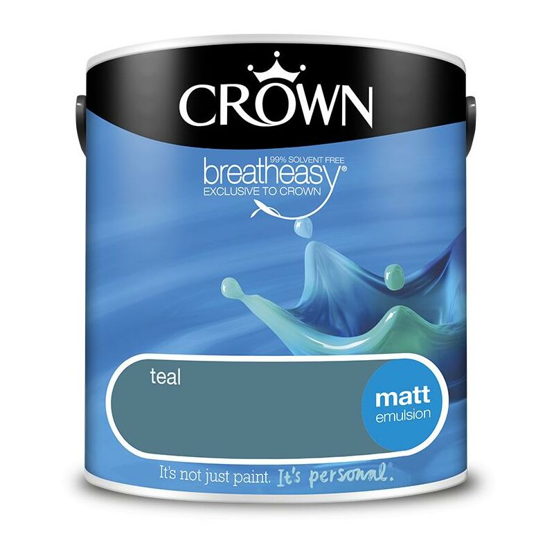 Matt Breatheasy Solvent Free - Teal - 2.5L - Crown