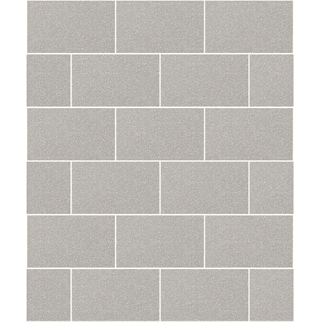 Crown Wallcoverings London Glitter Tile Wallpaper Grey M1123 - Full Roll