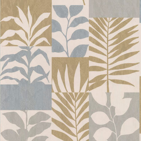 Crown Wallpaper Alexis Leaf Gold M1384