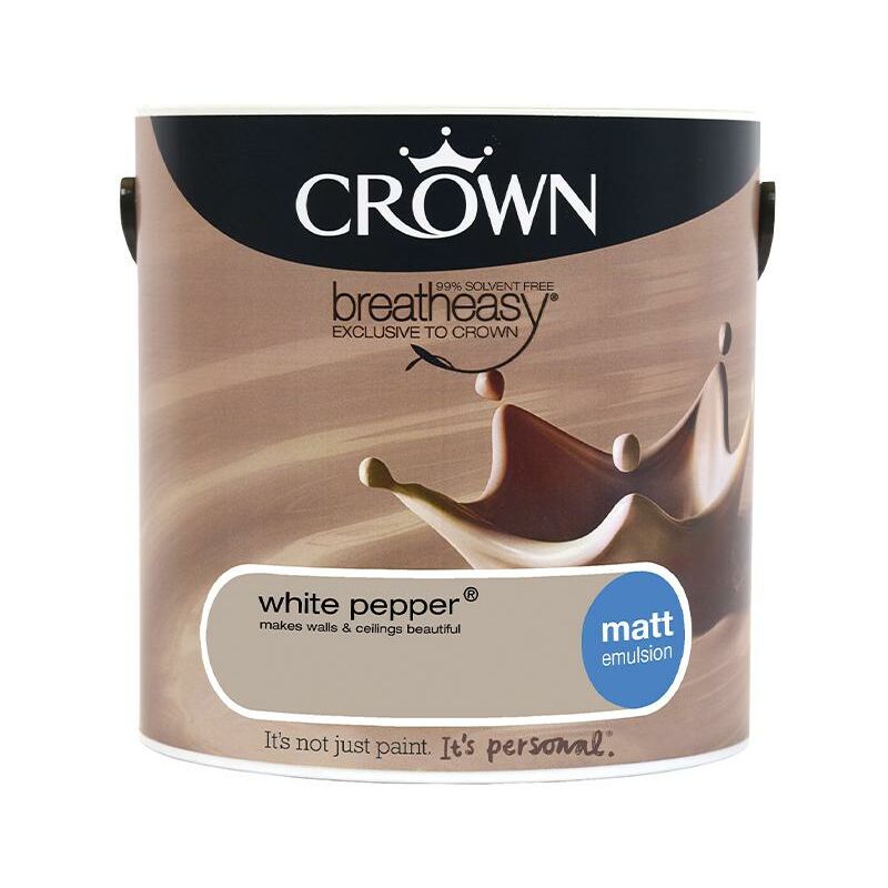 Matt Breatheasy Solvent Free - White Pepper - 2.5L - Crown