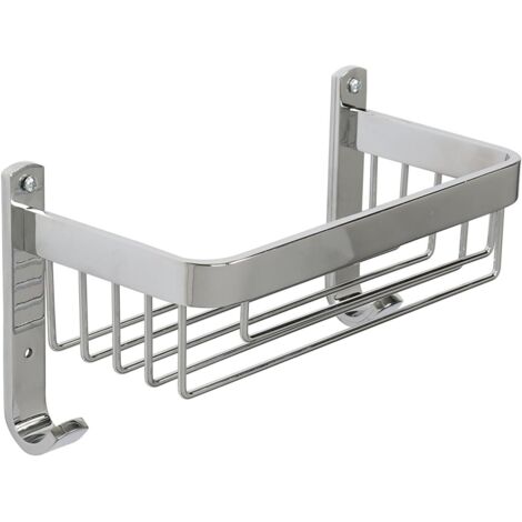 Croydex Aluminium Large Basket Shower Caddy Bathroom Storage Organiser