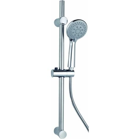 Croydex Amalfi Five Function Shower Set Multi Function, Handset, Rail & Hose