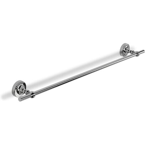 Croydex Chrome Bathroom Towel Rail Bar Flexi-Fix, Screw or Glue - Worcester