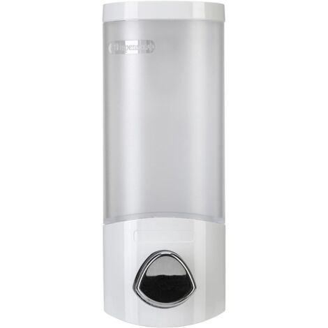 Croydex Euro Soap Dispenser Single White, Pump Dispenser for Bathrooms