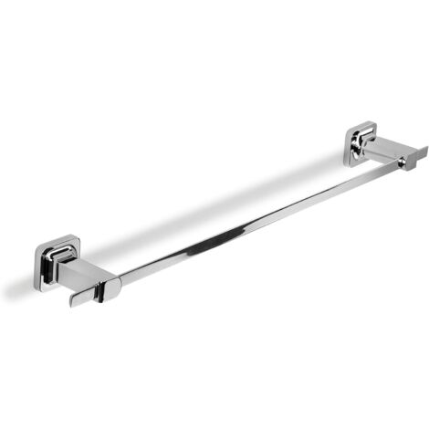 Croydex Flexi-Fix Chrome Towel Rail, Bathroom Storage, 67cm Length - Shoreditch